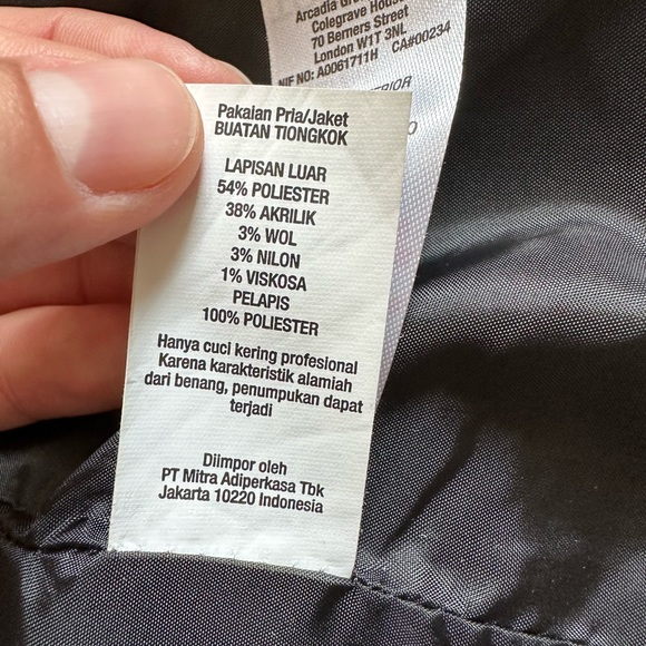 Top Man Wool Blend Over Coat - Picture 6 of 6